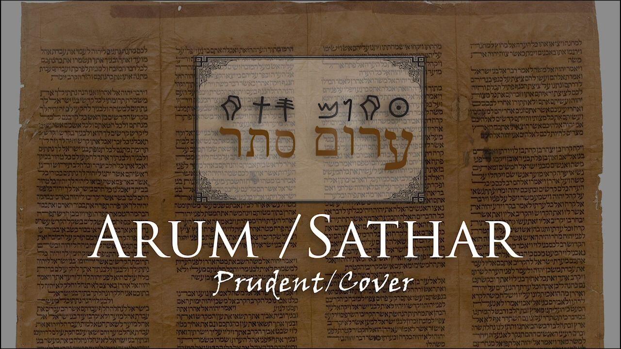 Hebrew Study - Arum & Sathar - Prudent Cover