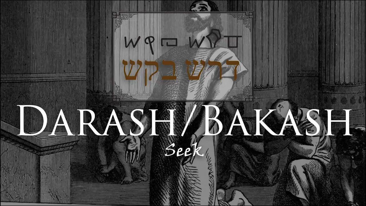 Hebrew Study - Seek the LORD - Darash or Bakash