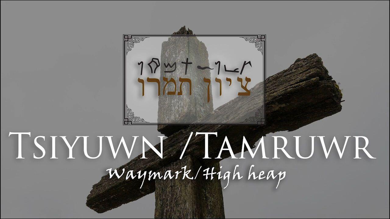 Hebrew Study - Tsiyuwn - Jeremiah’s Signposts